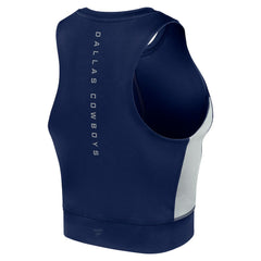 Dallas Cowboys Women's Studio Fitted Gym Tank Top Navy
