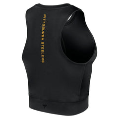 Pittsburgh Steelers Women's Studio Fitted Gym Tank Top Black