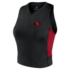 San Francisco 49ers Women's Studio Fitted Gym Tank Top Black