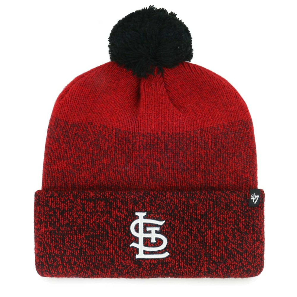 St. Louis Cardinals '47 Darkfreeze Cuffed Knit Hat with Pom - Red Hats