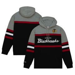NHL Chicago Blackhawks Head Coach Pullover Hoodie - Black/Gray