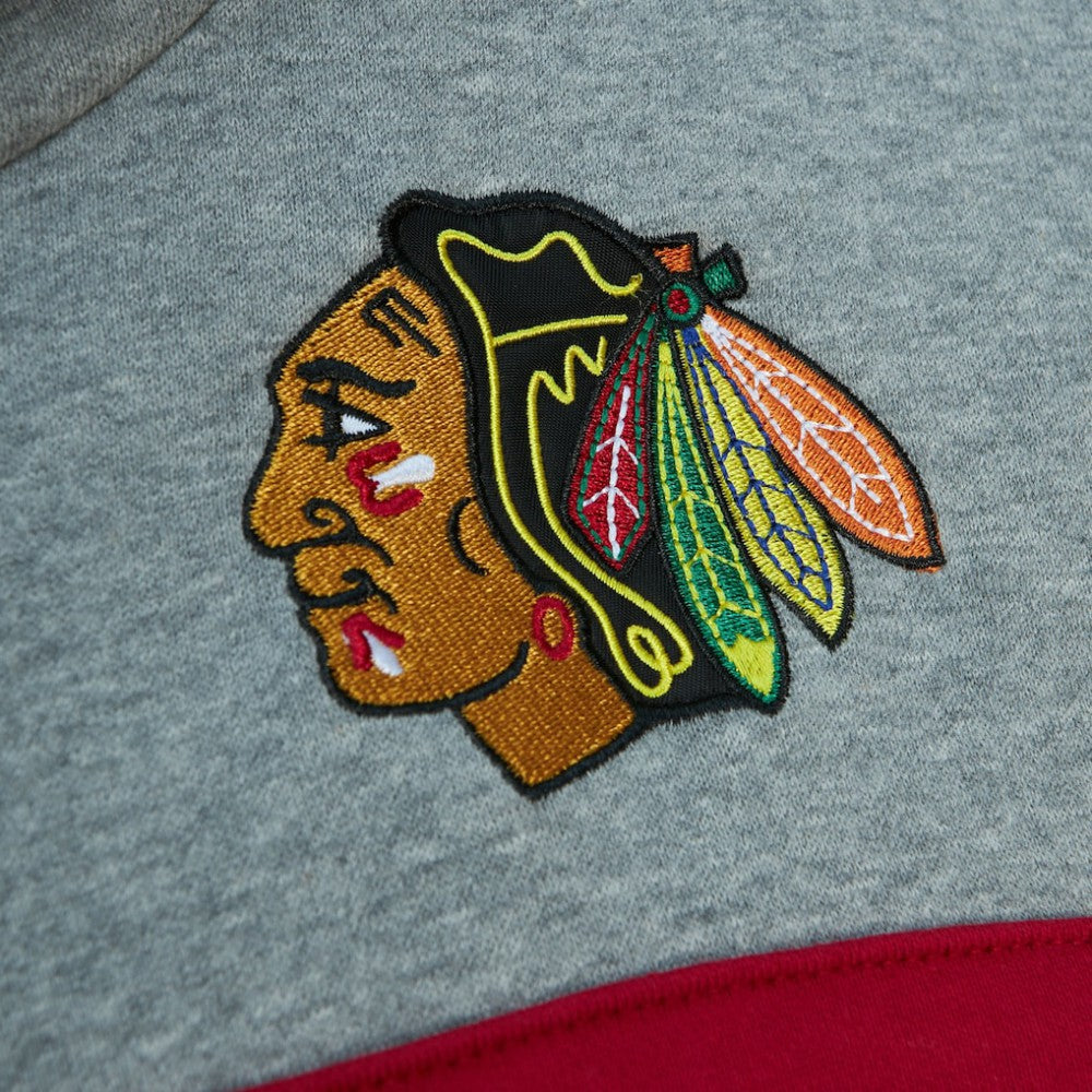 NHL Chicago Blackhawks Head Coach Pullover Hoodie - Black/Gray