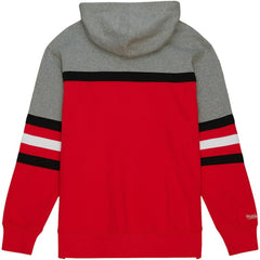 NHL Carolina Hurricanes Head Coach Pullover Hoodie - Red/Gray