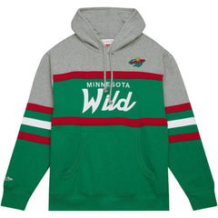NHL Minnesota Wild Head Coach Pullover Hoodie - Green/Gray