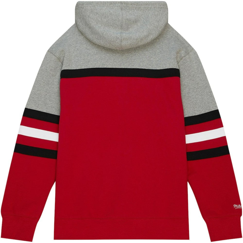 NHL New Jersey Devils Head Coach Pullover Hoodie - Red/Gray