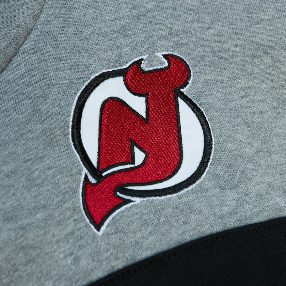 NHL New Jersey Devils Head Coach Pullover Hoodie - Red/Gray