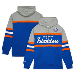NHL New York Islanders Head Coach Pullover Hoodie - Royal/Gray