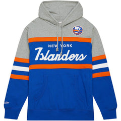 NHL New York Islanders Head Coach Pullover Hoodie - Royal/Gray