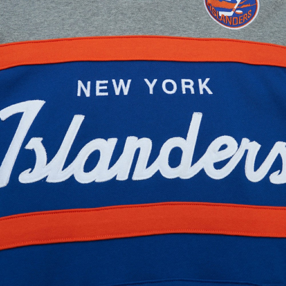 NHL New York Islanders Head Coach Pullover Hoodie - Royal/Gray