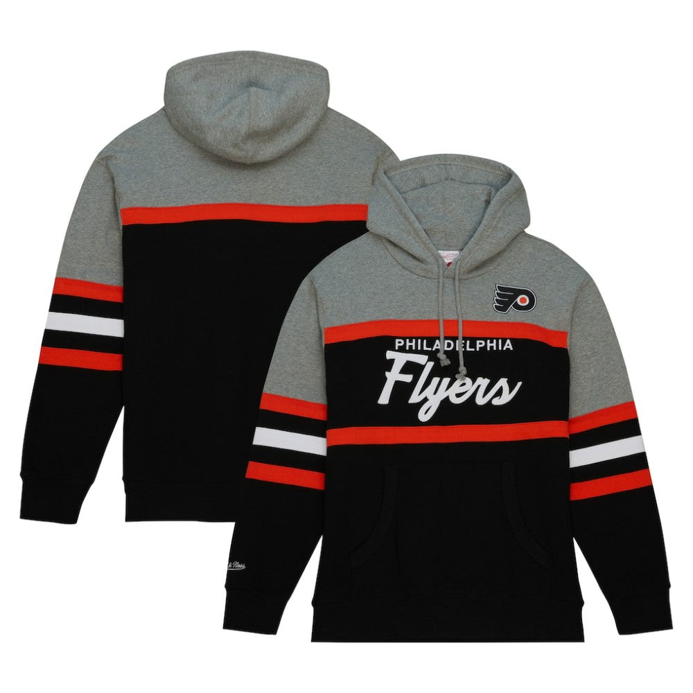 NHL Philadelphia Flyers Head Coach Pullover Hoodie - Black/Gray