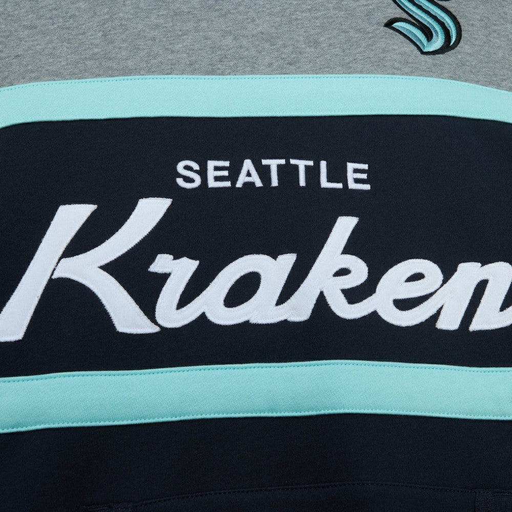 NHL Seattle Kraken Head Coach Pullover Hoodie - Deep Sea Blue/Gray