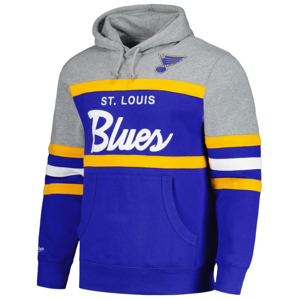 NHL St. Louis Blues Head Coach Pullover Hoodie - Blue/Gray