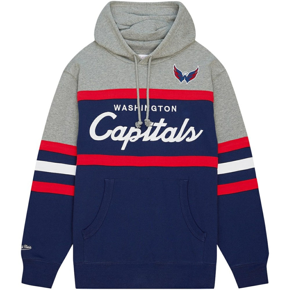 NHL Washington Capitals Head Coach Pullover Hoodie - Navy/Gray