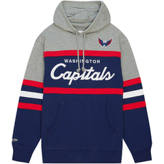 NHL Washington Capitals Head Coach Pullover Hoodie - Navy/Gray