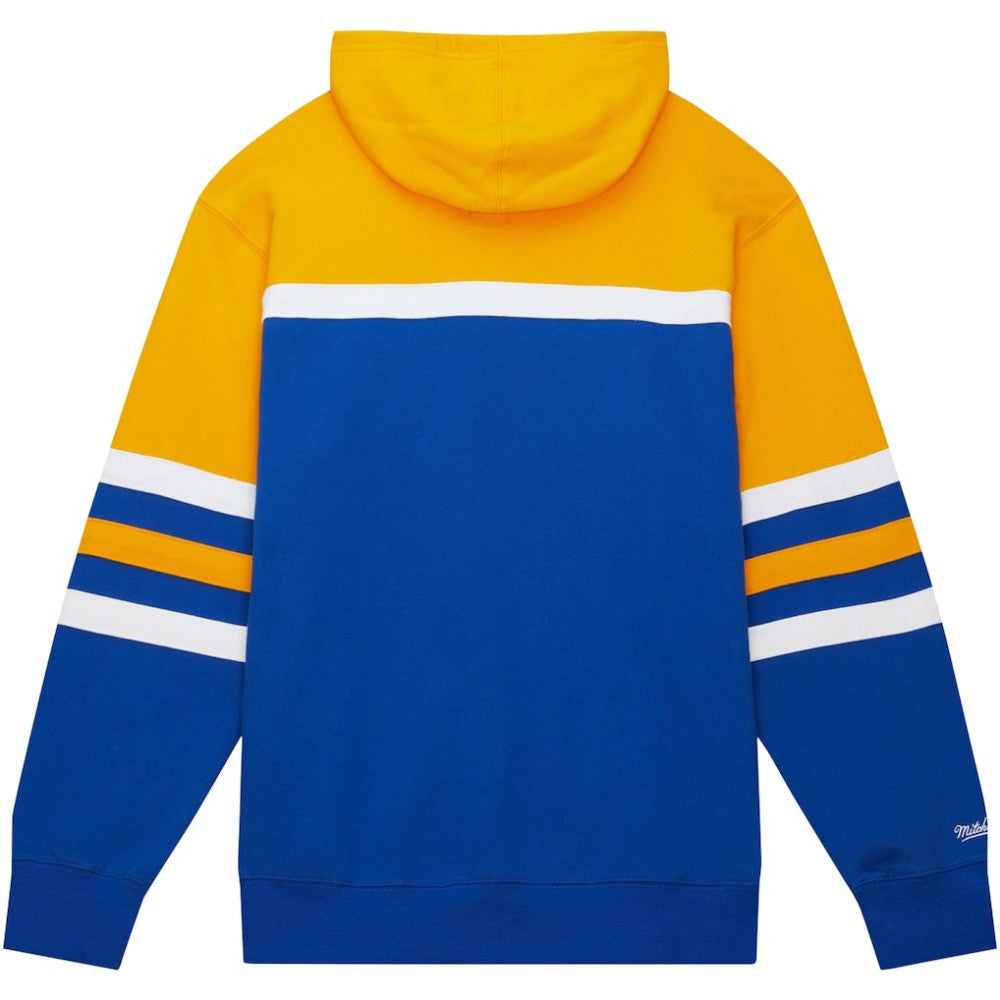 NHL Buffalo Sabres Mitchell & Ness Head Coach Pullover Hoodie - Royal/Gold