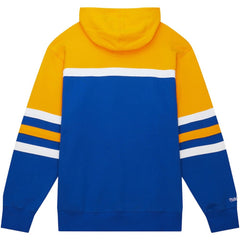 NHL Buffalo Sabres Mitchell & Ness Head Coach Pullover Hoodie - Royal/Gold