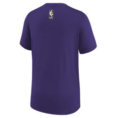 Utah Jazz NBA Youth 2023/24 Classic Edition Authentic Pregame Shooting T-Shirt Purple