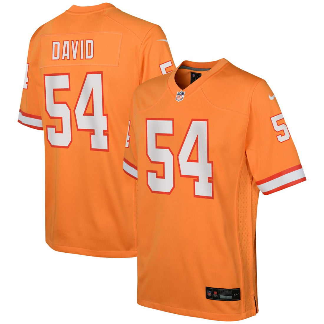 Lavonte David Tampa Bay Buccaneers Youth Game Jersey Orange