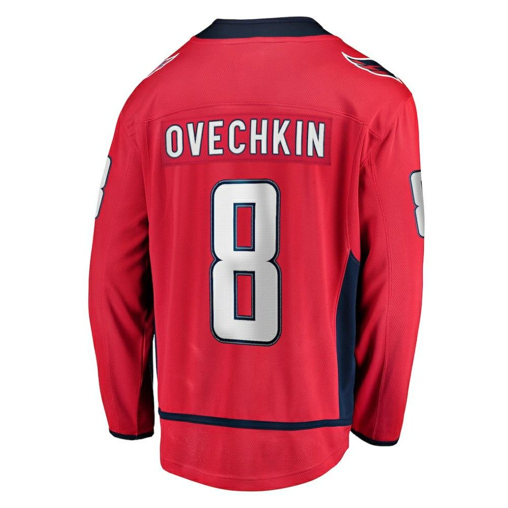 NHL Alexander Ovechkin Washington Capitals Fanatics Captain Patch Home Breakaway Jersey - Red