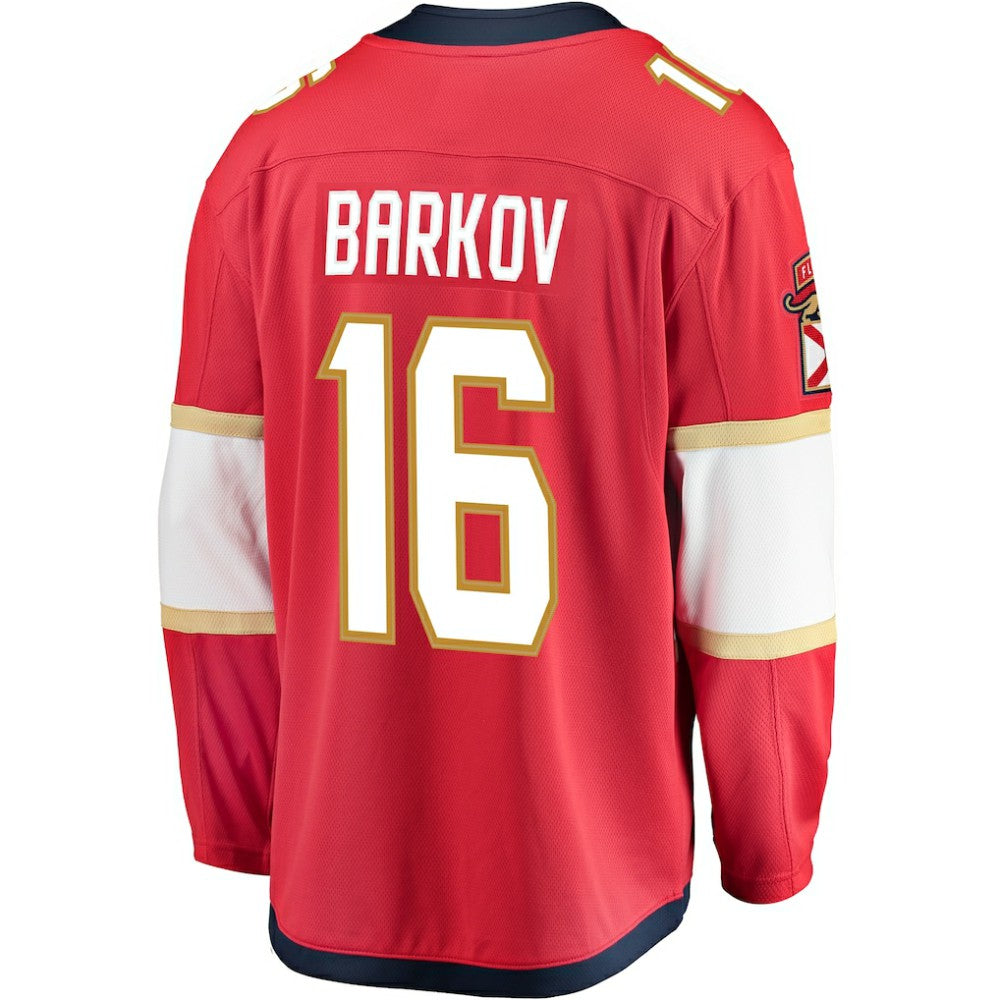 NHL Aleksander Barkov Florida Panthers Fanatics Captain Patch Home Breakaway Jersey - Red