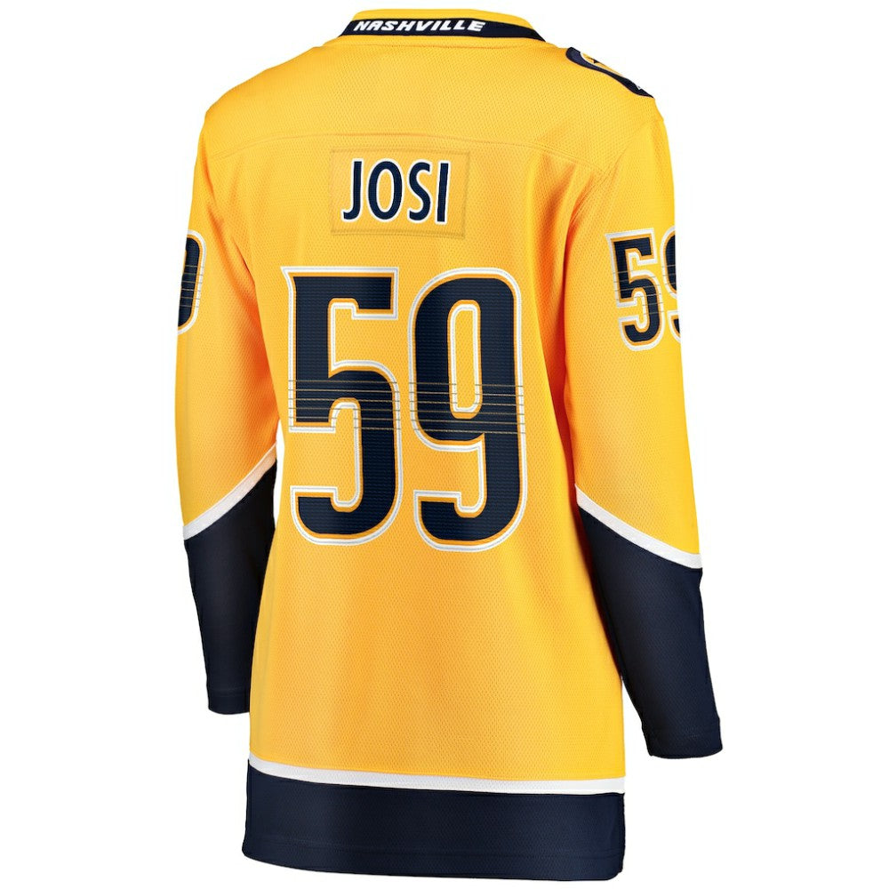 NHL Roman Josi Nashville Predators Fanatics Women's Home Breakaway Player Jersey - Gold