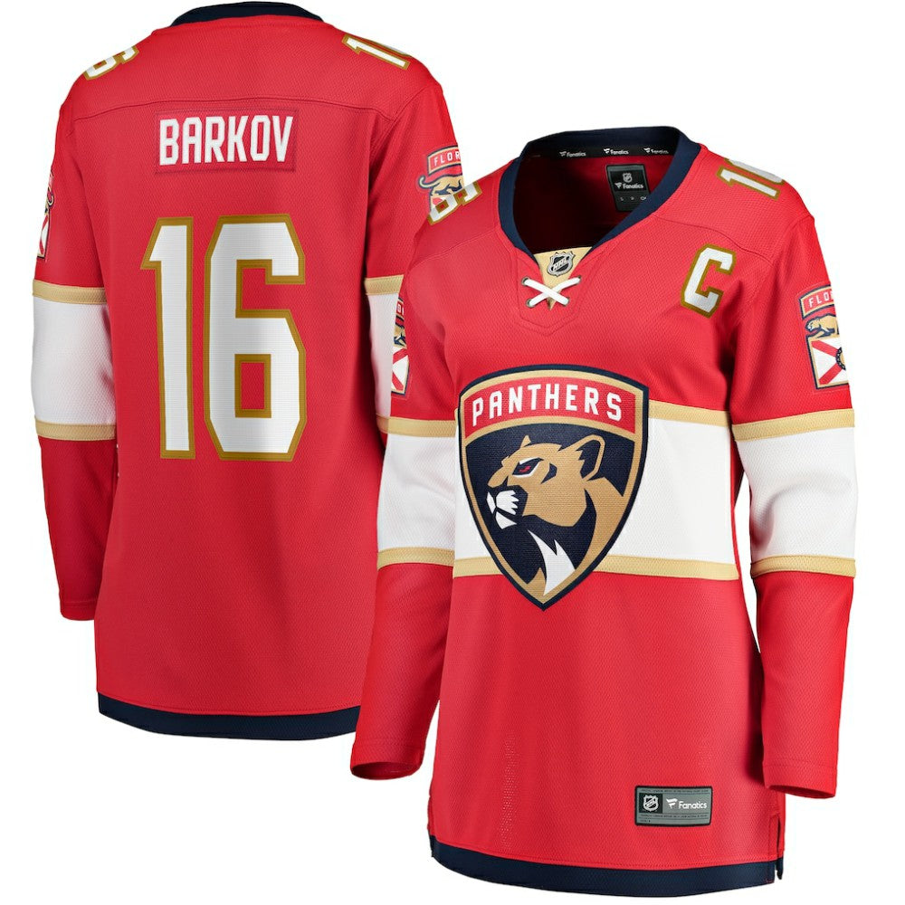 NHL Aleksander Barkov Florida Panthers Fanatics Women's Captain Patch Home Breakaway Player Jersey - Red