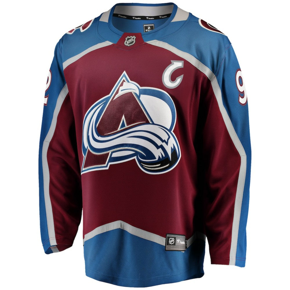 NHL Gabriel Landeskog Colorado Avalanche Fanatics Captain Patch Home Breakaway Jersey - Burgundy