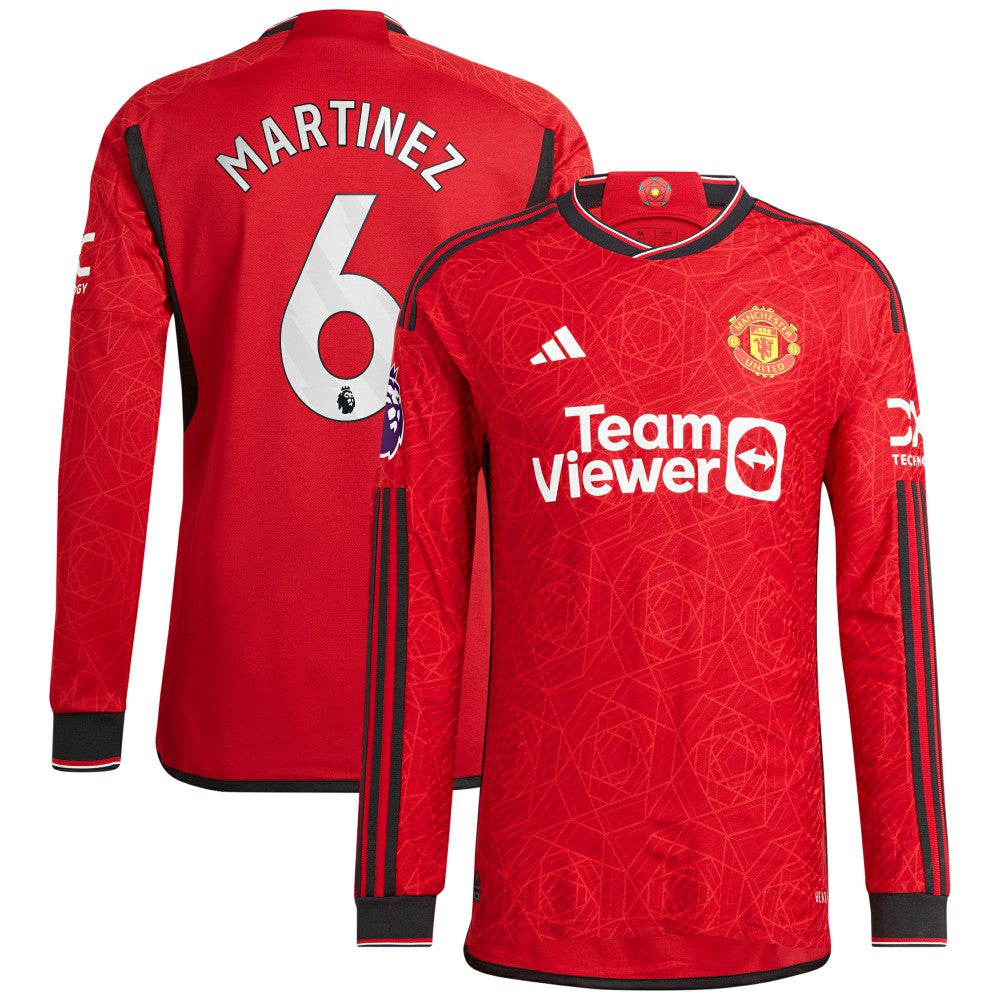 Lisandro Martínez Manchester United 2023/24 Home Long Sleeve Player Jersey Red