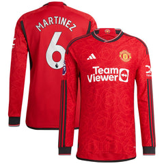 Lisandro Martínez Manchester United 2023/24 Home Long Sleeve Player Jersey Red