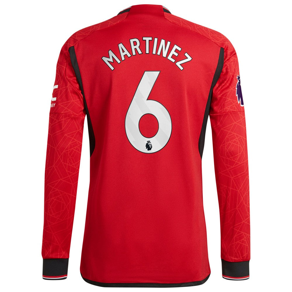 Lisandro Martínez Manchester United 2023/24 Home Long Sleeve Player Jersey Red