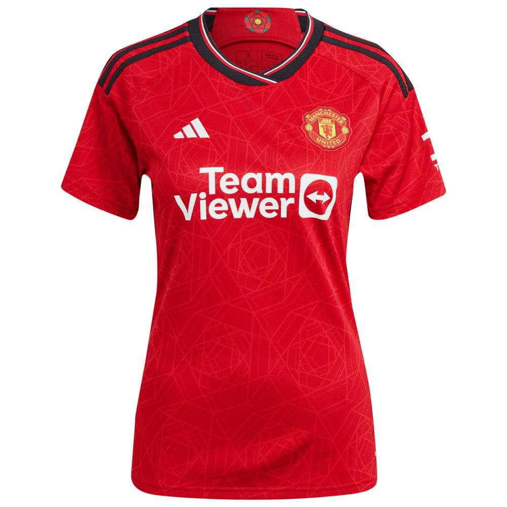 Casemiro Manchester United Women's 2023/24 Home Replica Player Jersey Red