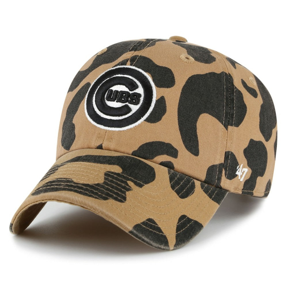 Chicago Cubs '47 Women's Rosette Clean Up Adjustable Hat - Brown Hats