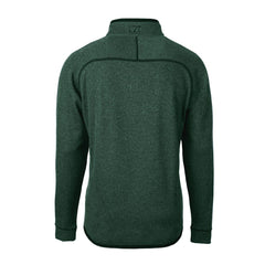 Philadelphia Eagles Cutter & Buck Gridiron Classics Big & Tall Mainsail Sweater-Knit Half-Zip Pullover Jacket Heather Green