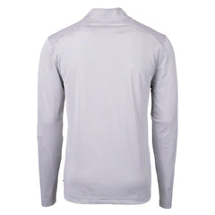 Philadelphia Eagles Cutter & Buck Gridiron Classics Big & Tall Virtue Eco Pique Micro Stripe Recycled Quarter-Zip Pullover Top White