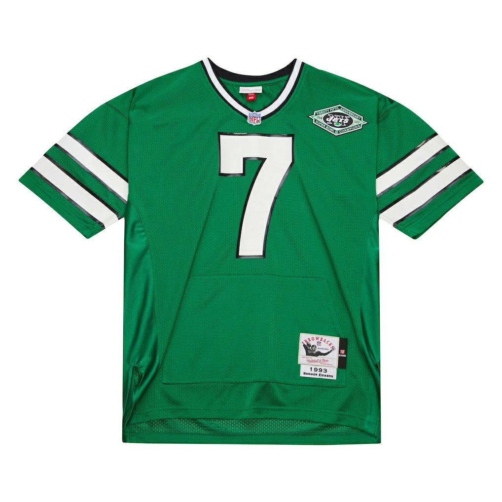 Boomer Esiason New York Jets 1993 Authentic Throwback Retired Player Pocket Jersey Kelly Green