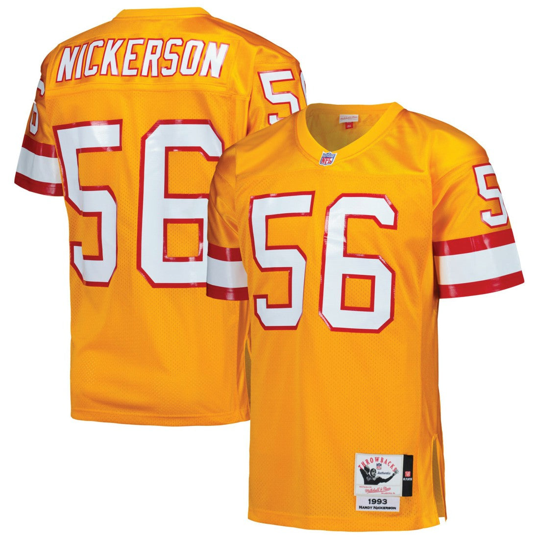 Hardy Nickerson Tampa Bay Buccaneers 1993 Authentic Throwback Retired Player Jersey Orange