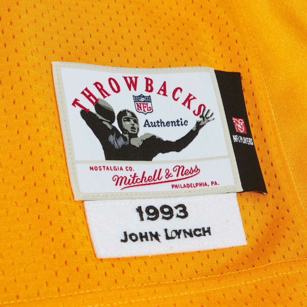 John Lynch Tampa Bay Buccaneers 1993 Authentic Throwback Retired Player Jersey Orange