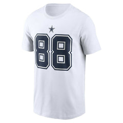 CeeDee Lamb Dallas Cowboys Player Name & Number T-Shirt White
