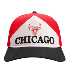 Chicago Bulls Pro Standard Pinch Chevron Adjustable Hat Red/Black