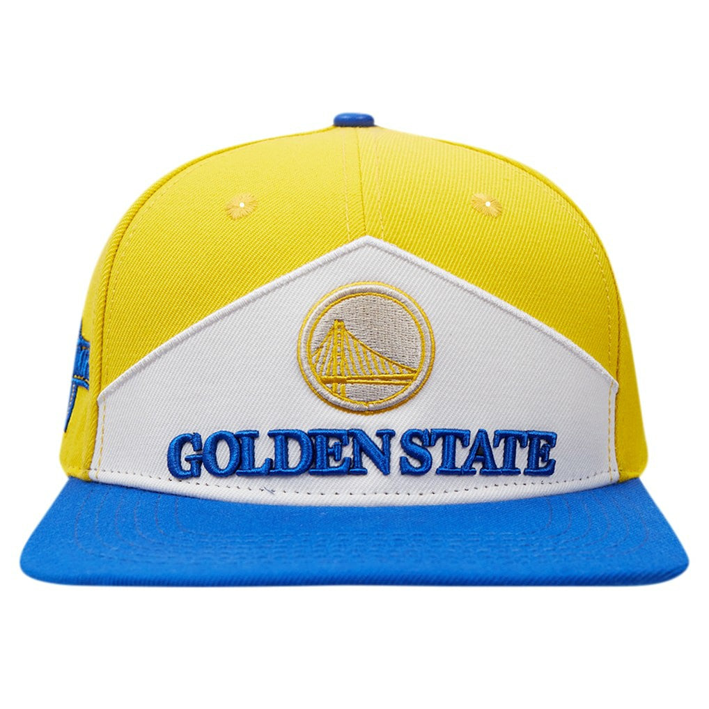 Golden State Warriors Pro Standard Pinch Chevron Adjustable Hat Gold/Royal