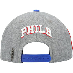 Philadelphia 76ers Pro Standard Classic Logo Two-Tone Snapback Hat Gray/Royal