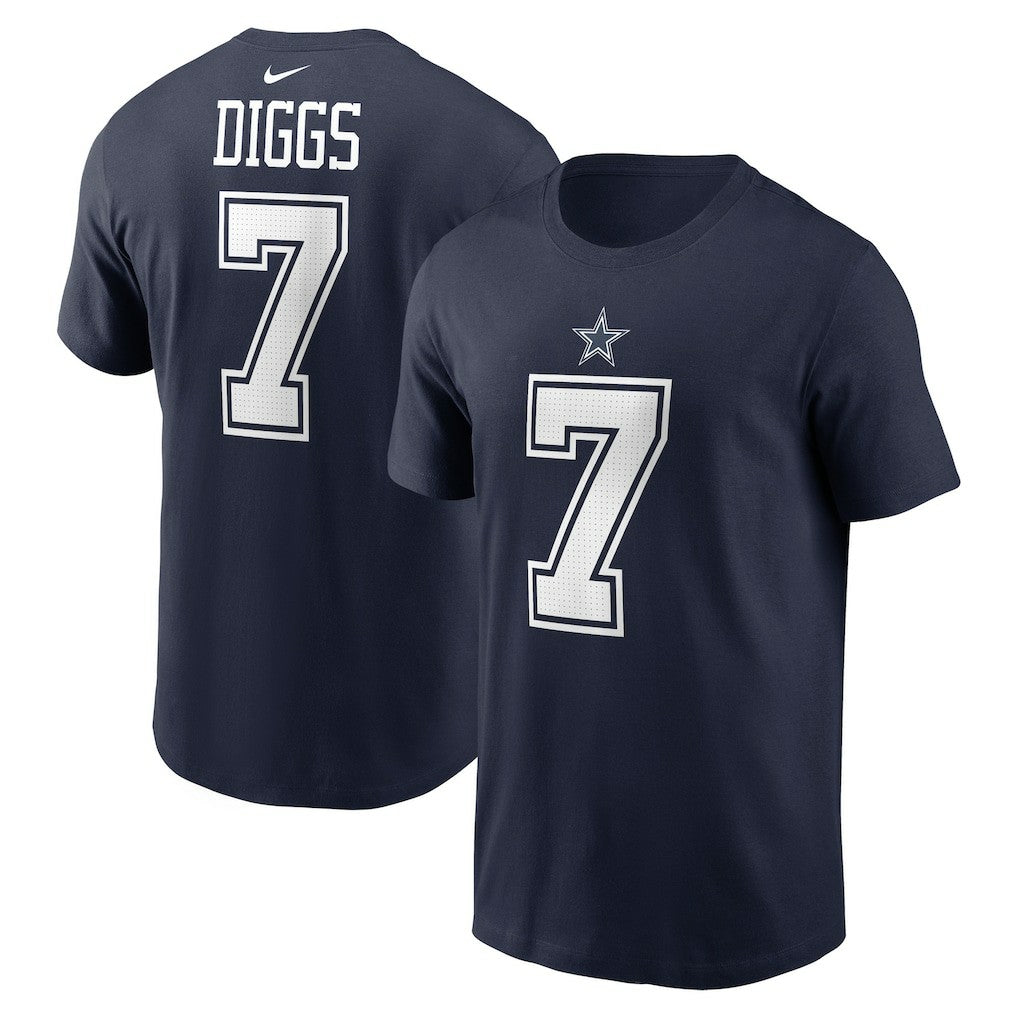 Trevon Diggs Dallas Cowboys Player Name & Number T-Shirt Navy