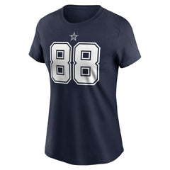 CeeDee Lamb Dallas Cowboys Women's Player Name & Number T-Shirt Navy