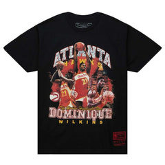 Dominique Wilkins Atlanta Hawks Hardwood Classics Bling Concert Player T-Shirt Black