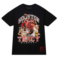 Tracy McGrady Houston Rockets Hardwood Classics Bling Concert Player T-Shirt Black