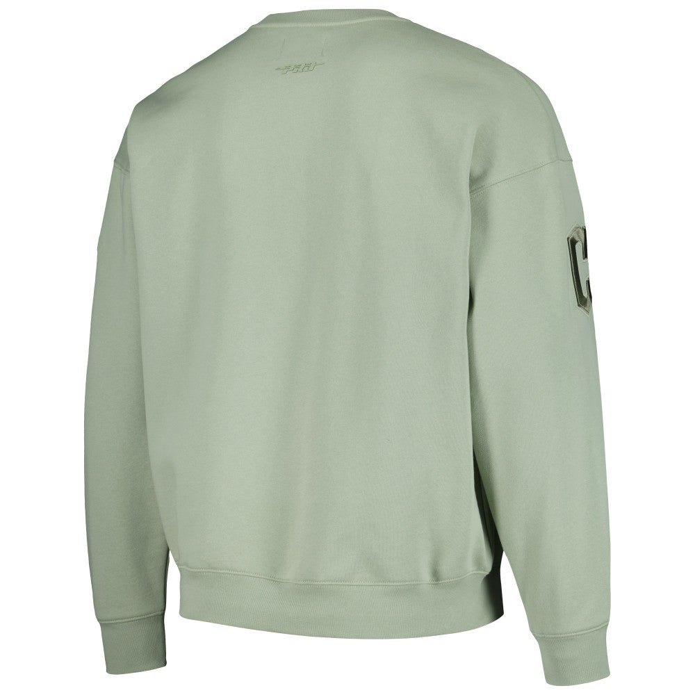 Cleveland Guardians Pro Standard Neutral Drop Shoulder Pullover Sweatshirt - Green Pullover