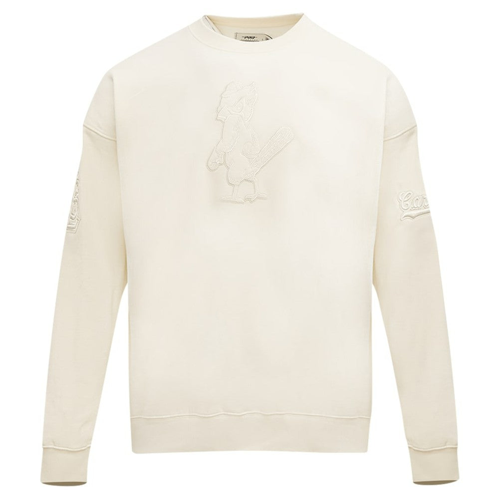 St. Louis Cardinals Pro Standard Neutral Drop Shoulder Pullover Sweatshirt - Cream Pullover