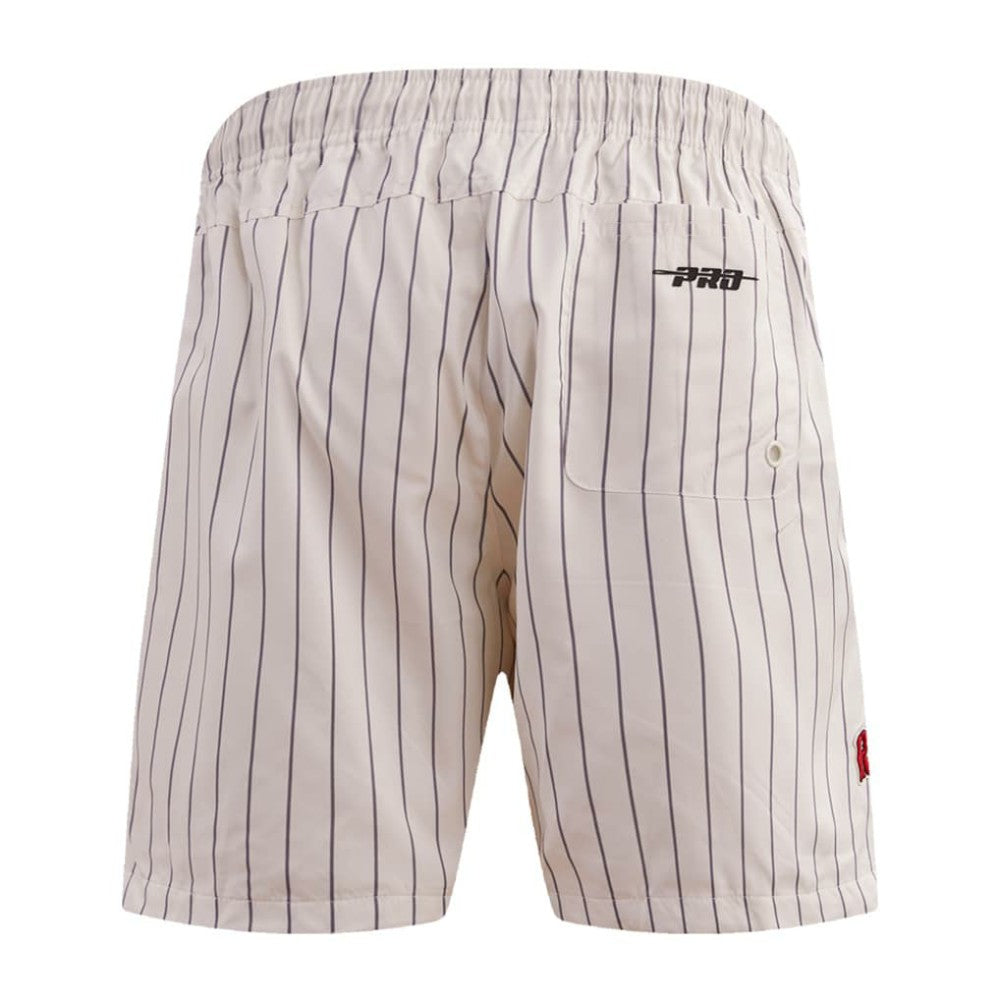 Boston Red Sox Pro Standard Pinstripe Retro Classic Woven Shorts - Cream Shorts