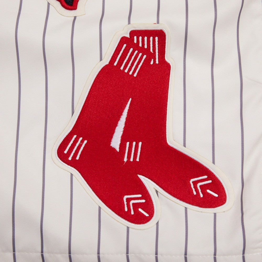 Boston Red Sox Pro Standard Pinstripe Retro Classic Woven Shorts - Cream Shorts