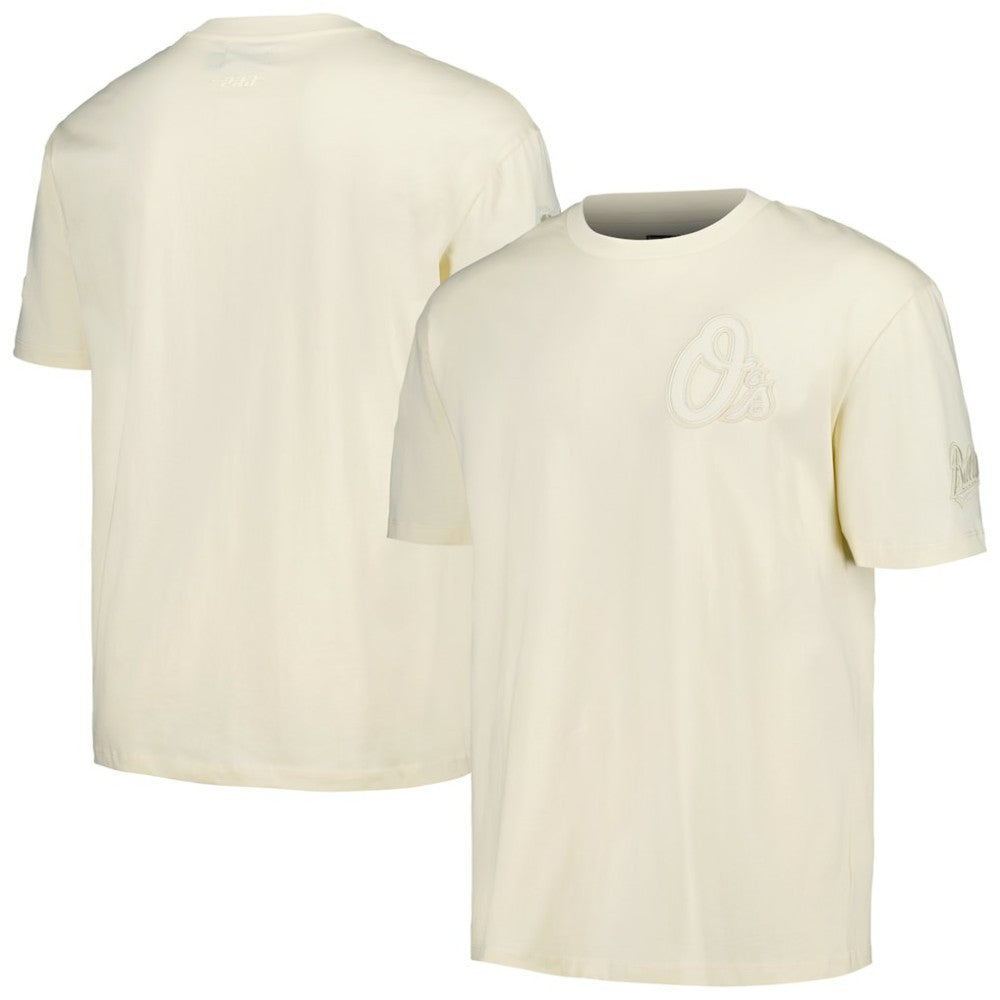 Baltimore Orioles Pro Standard Oversized Neutral CJ Dropped Shoulders T-Shirt - Cream T-shirts